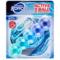 Assorted Active 5 Ball Gel Toilet Blocks 35g